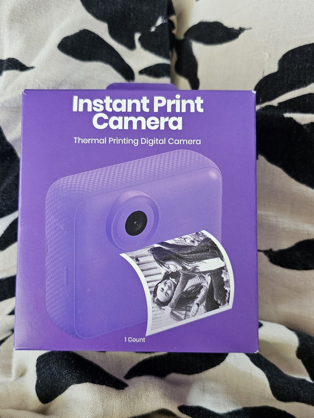 Instant Print Camera - Purple Thermal Printing Digital Camera